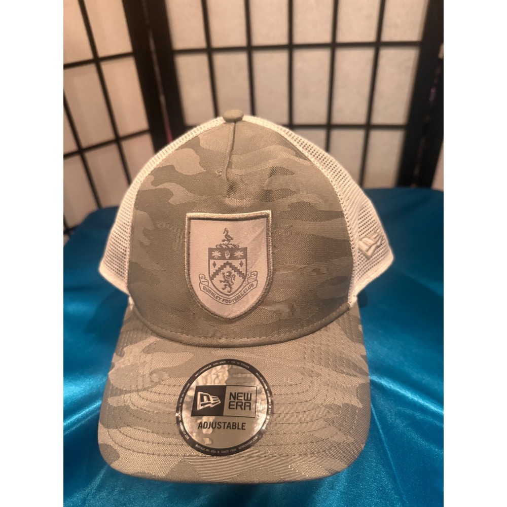 New Era Burnley FC Tonal Camo Trucker Hat Adjustable OSFM NWT